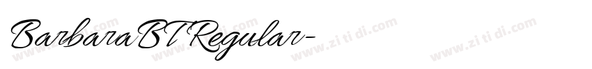 BarbaraBT Regular字体转换 BarbaraBT Regular字体转换